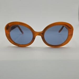 Cocoplum Orange Sunglasses with Blue Lenses